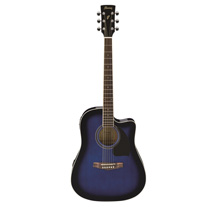 Ibanez PF15ECE Trans Blue Burst