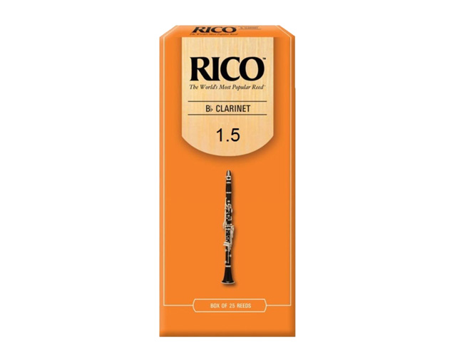 Rico Orange 1.5 25 UN Bb Clarinet Reed