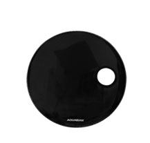 Aquarian RSM24BLK Regulator Hole Black 24" Bass Drum Head