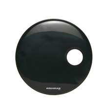 Aquarian RSM20BLK Regulator Hole Black 20" Bass Drum head