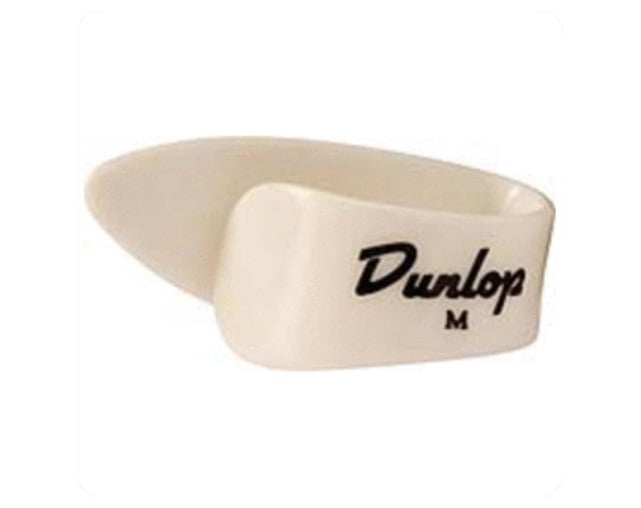 Jim Dunlop 9002R Medium White Thumb Pick