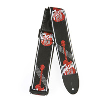 Gibson ASGG-600 2"Woven w/Gibson Logo Red Guitar Strap