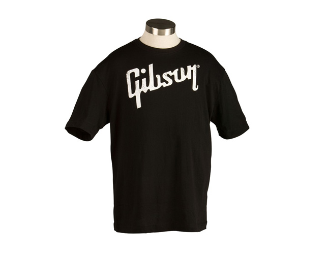 Gibson GA-BLKTLG L size Black T-shirt