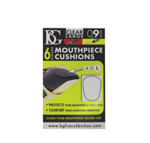 BG A12L White pack 6 uni big size Mouthpiece Cushion