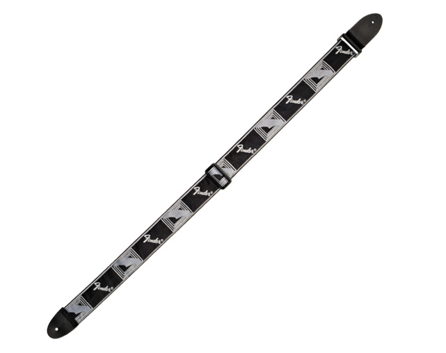Fender Monogram BLK/LT GREY/DARK GREY Guitar Strap