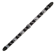 Fender Monogram BLK/LT GREY/DARK GREY Guitar Strap