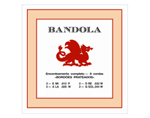 Dragao Bordoes prateados mandola string set