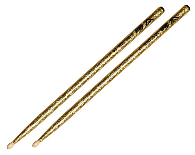 Vater 5A Color Warp VCG5A Gold Sparkle Drumsticks