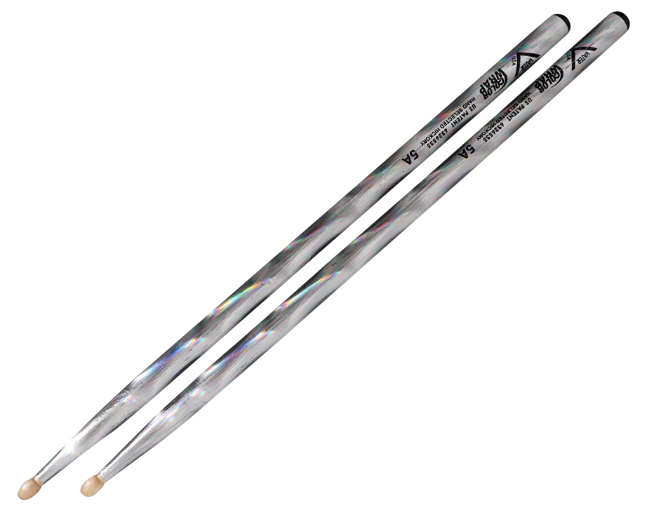 Baquetas Vater 5A Color Warp VCS5A Silver Optic