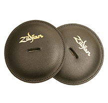 Zildjian P0751 Leather Pads for Marching Cymbals Black (Pair)