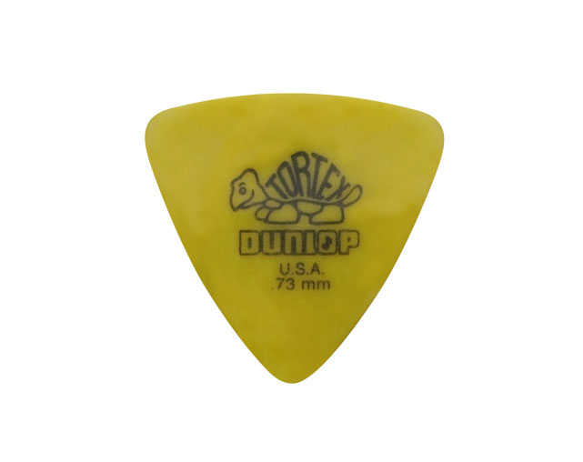 Jim Dunlop Tortex Triangle Yellow 0.73mm 72-Un Pick