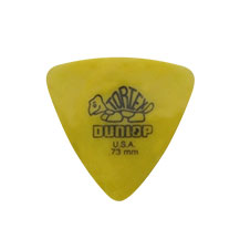 Palhetas Jim Dunlop Tortex Triangle Amarelo 0.73mm 72 UN