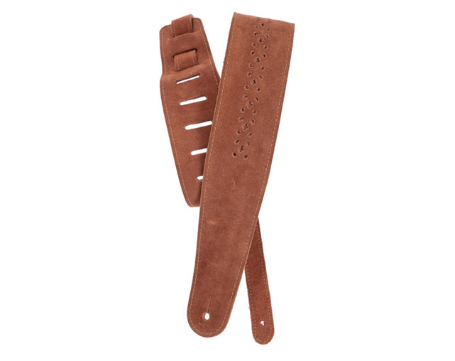 Planet Waves 25PRF04 Camel Suede Rosette Guitar Strap