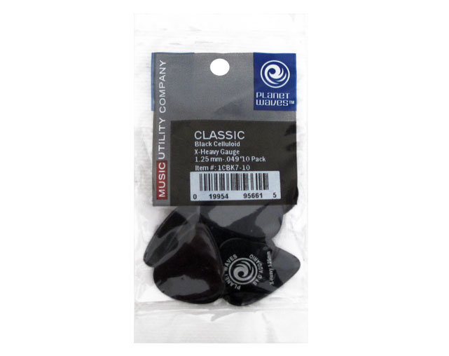 Palhetas Planet Waves 1CBK710 Standard Celluloid Extra Heavy 10 UN