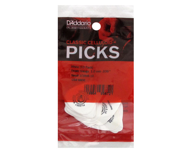 Planet Waves 1CWH610 Classic Celluloid Heavy 10-Un Picks