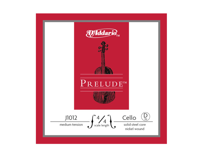 D'Addario Prelude J1012 4/4 D Cello Single String