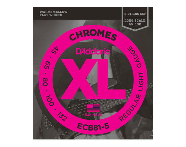D'Addario ECB81-5 Chromes 045-132 Bass Guitar Strings