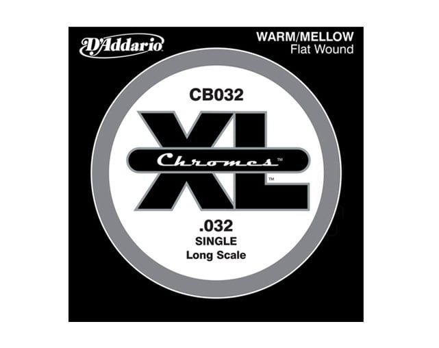 D'Addario CB032 Chromes Flat Wound single bass guitar string