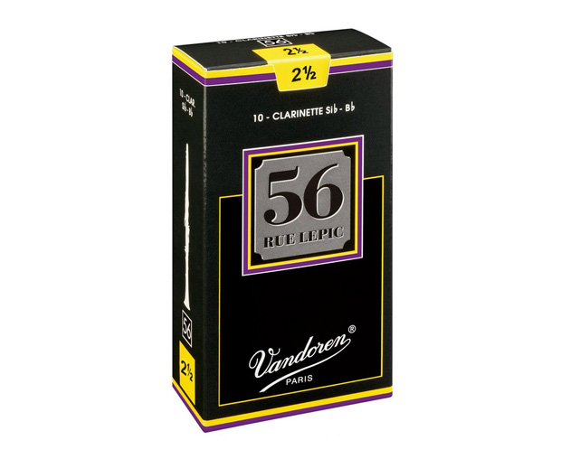 Vandoren 56 Rue Lepic 2.5 10-Un Bb Clarinet Reed