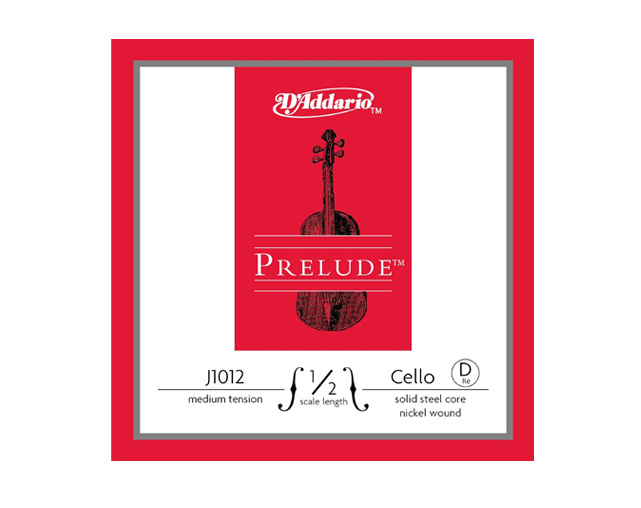 D'Addario Prelude J1012 D 1/2 Cello Single String