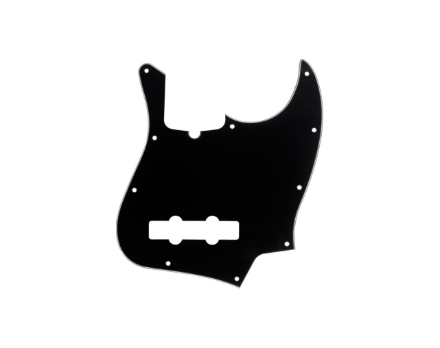 Pickguard Fender Jazz Bass 10 Hole Mount w/ Truss Rod Notch 3-Ply B/W/B