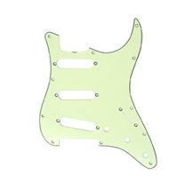 Fender Strat 11 Hole S/S/S Configuration 3-Ply Mint Green Pickguard