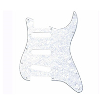 Fender Strat 11 Hole S/S/S Configuration 4-Ply White Pearl Pickguard