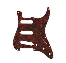Fender Strat 11 Hole S/S/S Configuration 4-Ply Tortoise Shell Pickguard