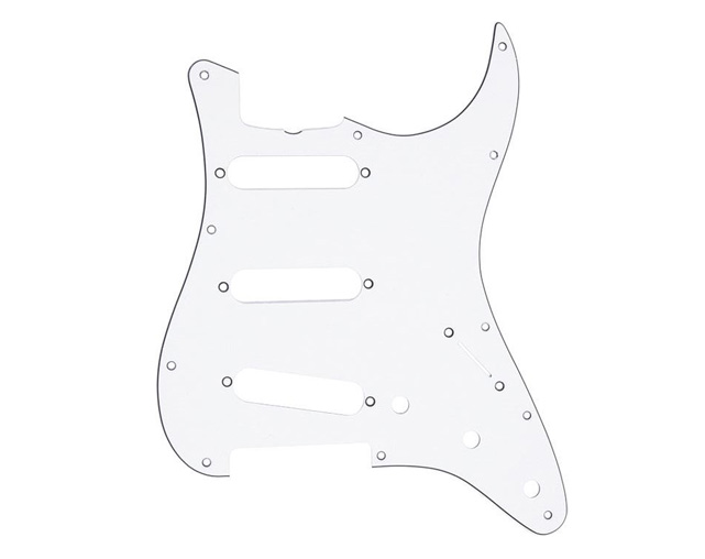 Fender Strat 11 Hole S/S/S Configuration 3-Ply W/B/W Pickguard