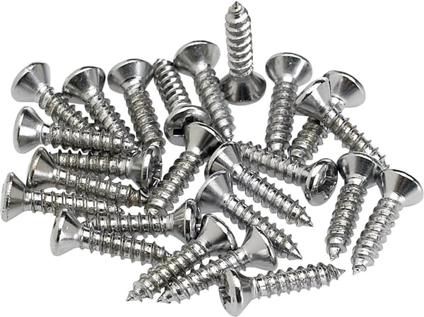 Fender Pickguard Mounting Screws Chrome