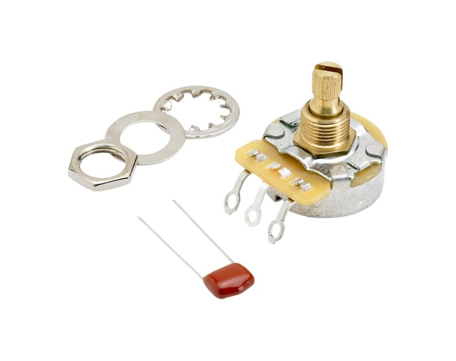 Fender 250K No Load Split Shaft (Volume or Tone) Potentiometer