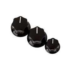 Fender Jazz Bass Black (2 Large, 1 Small) Knob