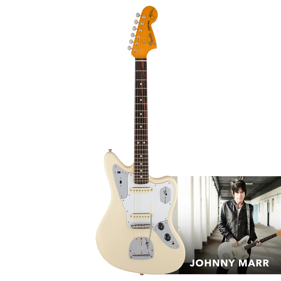 Fender Jaguar Johnny Marr Olympic White | Ludimusic