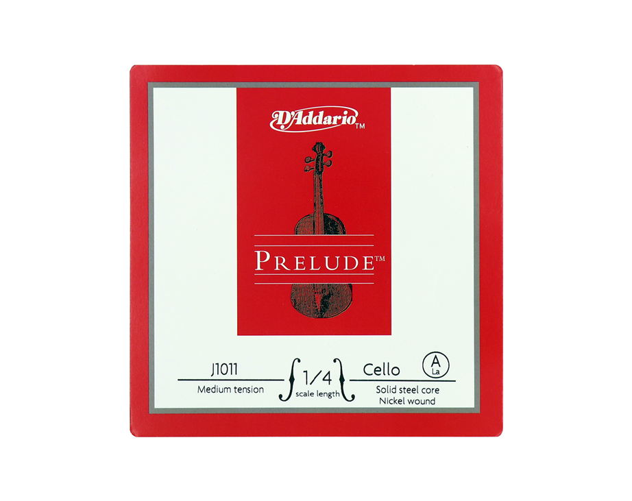 D'Addario Prelude J1012 1/4 D Medium tension Cello string