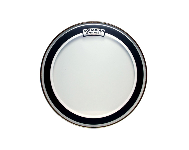 Pele Bombo 20" Aquarian SKII20 Super Kick II CLEAR