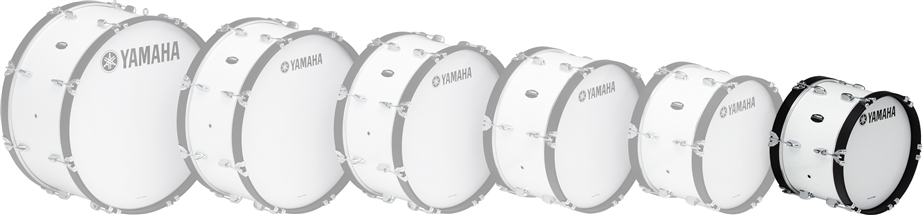Yamaha MB4016 White 16"x10" Marching Bass Drum