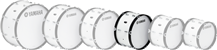 Yamaha MB4020 White 20"x10" Marching Bass Drum