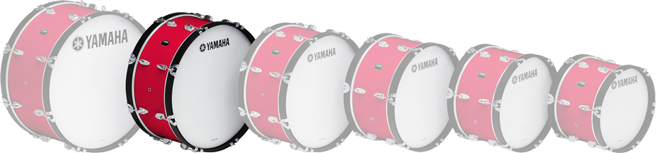 Yamaha MB4024 Red 24"x10" Marching Bass Drum