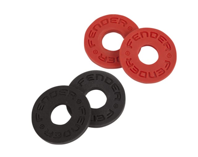 Fender Strap Blocks 2 Pair (Red & Black)