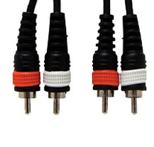 Alpha Audio 190200 6mt 2xRcaM/2xRcaM Audio Cable