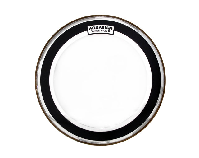 Pele Bombo 16" Aquarian SKII16 Super Kick II Clear
