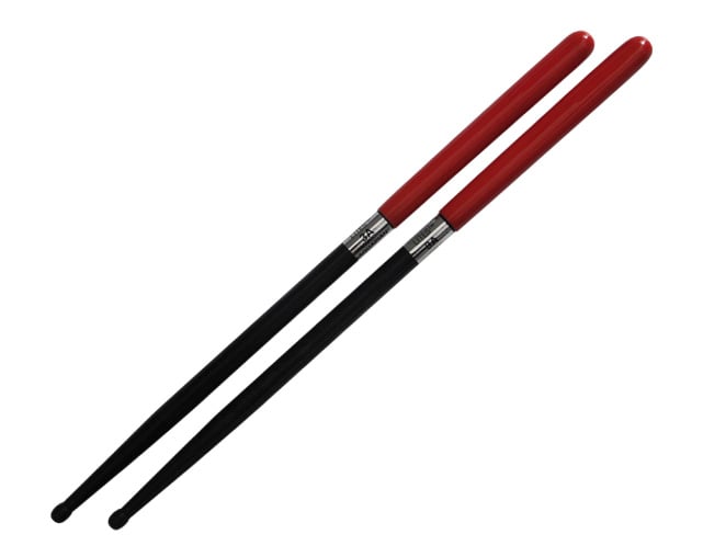 Aquarian 3AG Black / Red Lites Graphite Grip (pair) Nylon Drumsticks