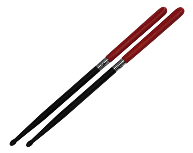 Aquarian 5AG Black / Red Lites Graphite Grip (pair) Nylon Drumsticks