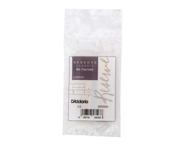 D'Addario Reserve Classic 3.5 Bb Clarinet Reed