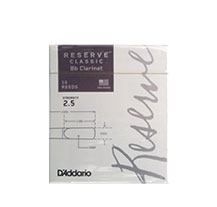 D'Addario Reserve Classic 2.5 Bb Clarinet Reed