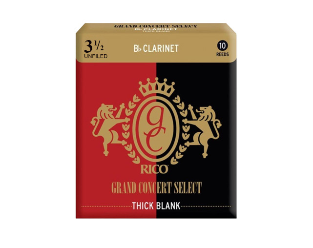 Rico Grand Concert Thick Unfiled 3.5 10 UN Bb Clarinet Reed