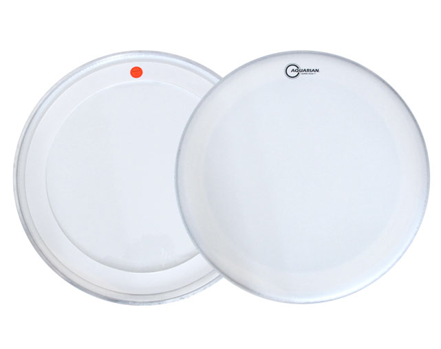 Parche para Bombo 24" Aquarian TCSKI Texture Coated SuperKick I White