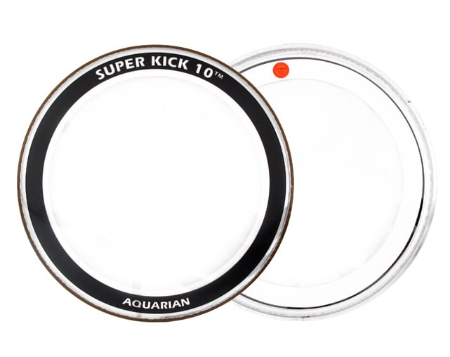 Pele Bombo 20" Aquarian SK1020 SuperKick10 Clear