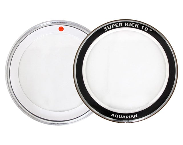 Pele Bombo 24" Aquarian SK1024 SuperKick10 Clear