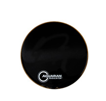 Aquarian RF16BK Regulator Full Head 16" Black Classic Bass Drum head